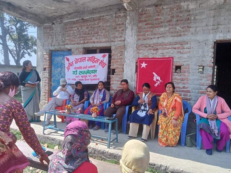 अखिल नेपाल महिला सङ्घको पालिका स्तरीय कमिटी गठन